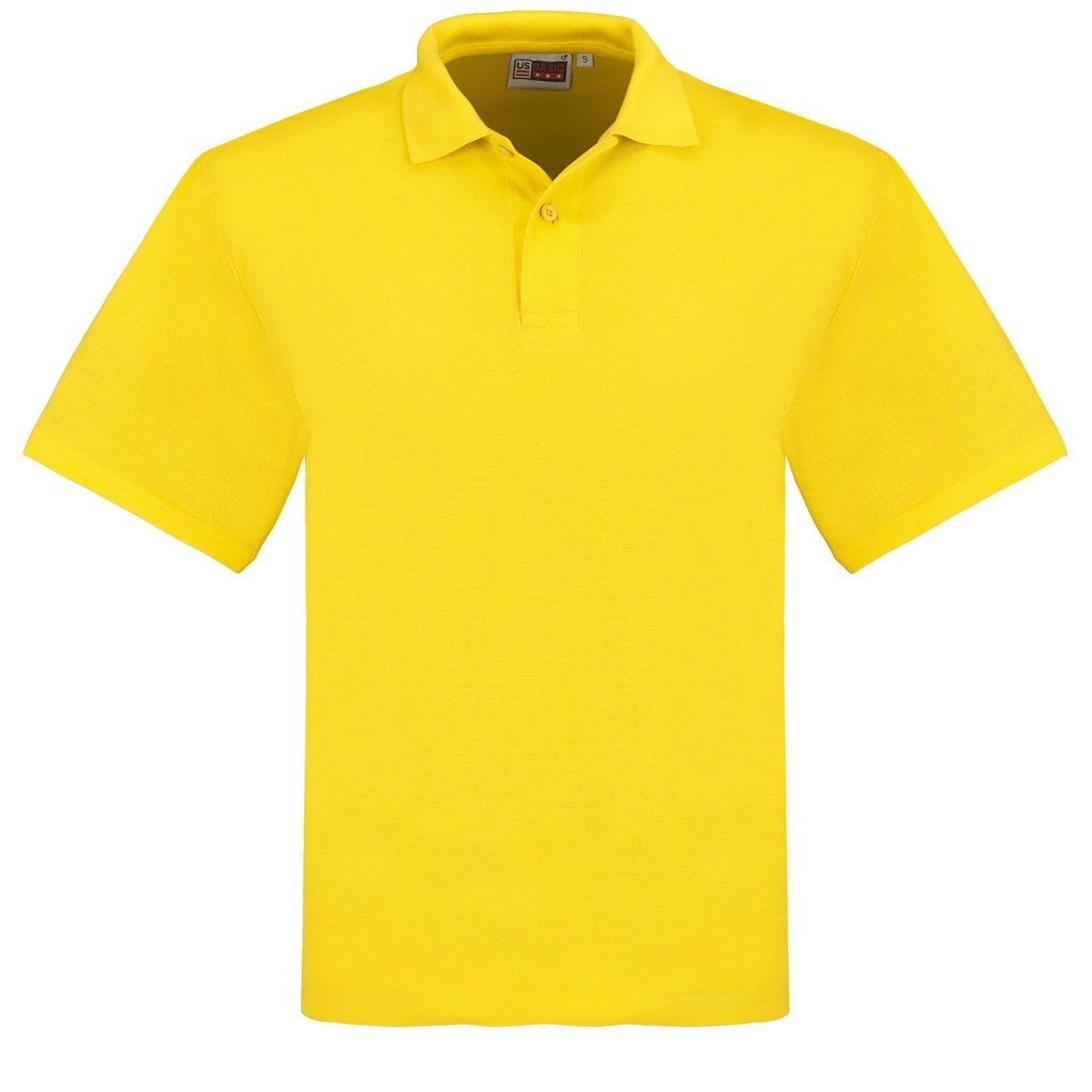 Mens Elemental Golf Shirt - Yellow - Brand your company Logo! Get a quote - Promo Lingo