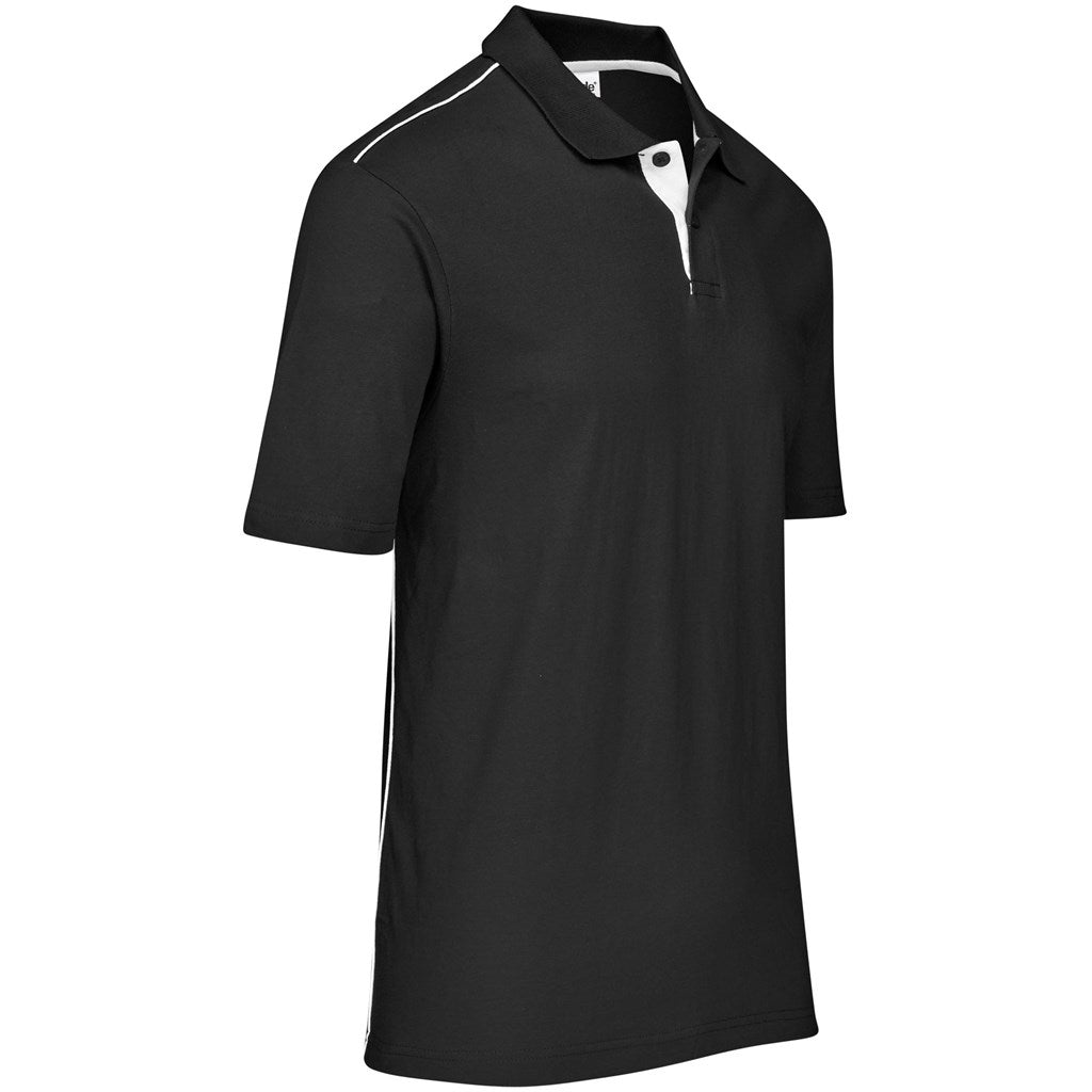 Mens Galway Golf Shirt - Black - Brand your company Logo! Get a quote - Promo Lingo