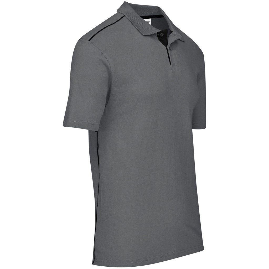 Mens Galway Golf Shirt - Grey - Brand your company Logo! Get a quote - Promo Lingo