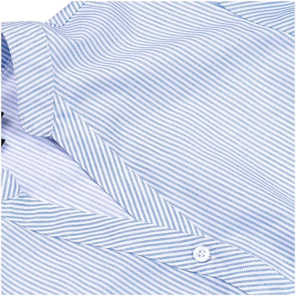 Mens Long Sleeve Birmingham Shirt - Light Blue - Brand your company Logo! Get a quote - Promo Lingo