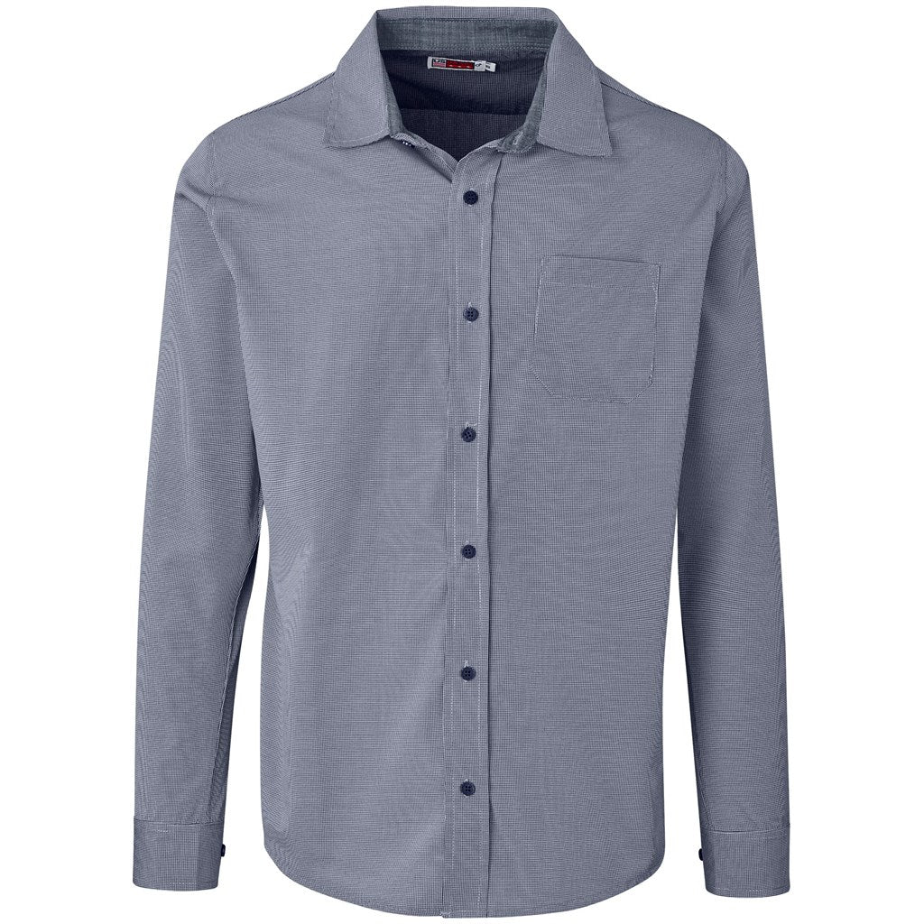 Mens Long Sleeve Coventry Shirt - Navy - Brand your company Logo! Get a quote - Promo Lingo