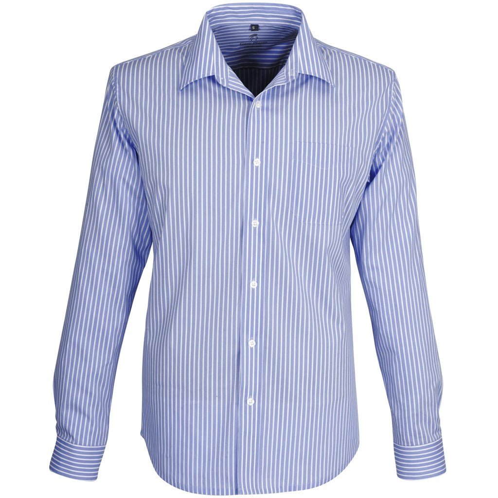 Mens Long Sleeve Glenarbor Shirt - Blue - Brand your company Logo! Get a quote - Promo Lingo