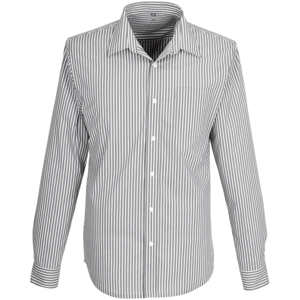 Mens Long Sleeve Glenarbor Shirt - Grey - Brand your company Logo! Get a quote - Promo Lingo