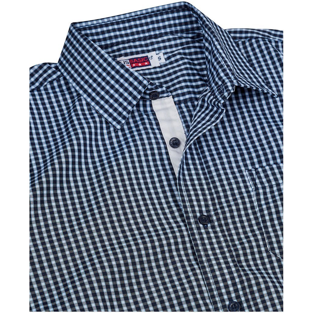 Mens Long Sleeve Kenton Shirt - Navy - Brand your company Logo! Get a quote - Promo Lingo