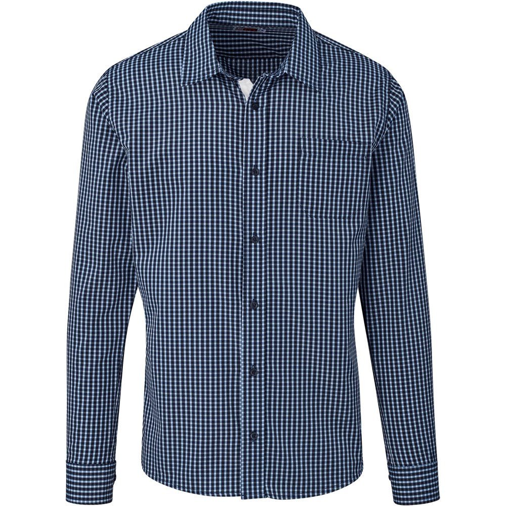 Mens Long Sleeve Kenton Shirt - Navy - Brand your company Logo! Get a quote - Promo Lingo