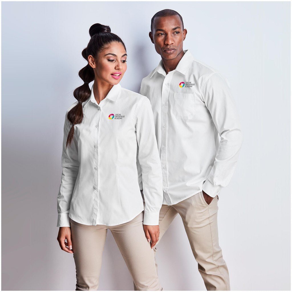 Mens Long Sleeve Milano Shirt - Brand your company Logo! Get a quote - Promo Lingo