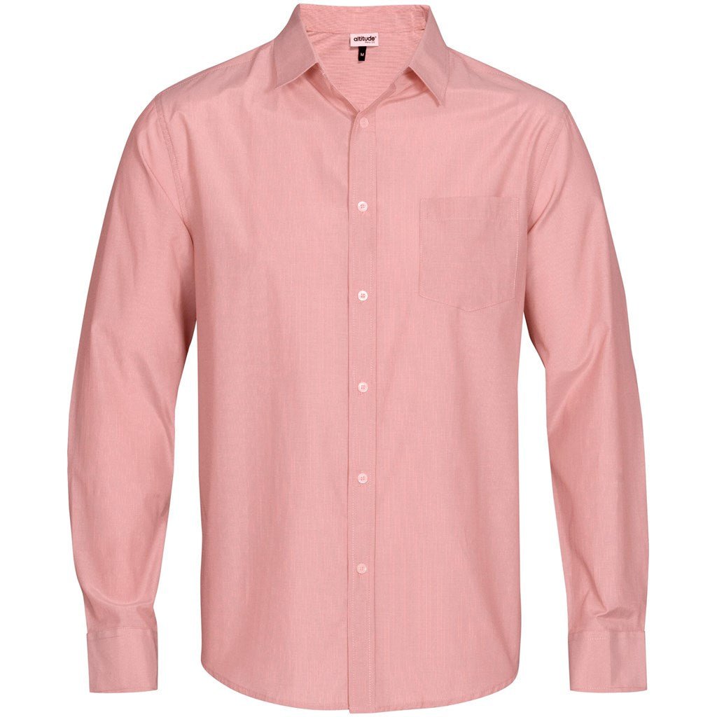 Mens Long Sleeve Portsmouth Shirt - Red - Brand your company Logo! Get a quote - Promo Lingo
