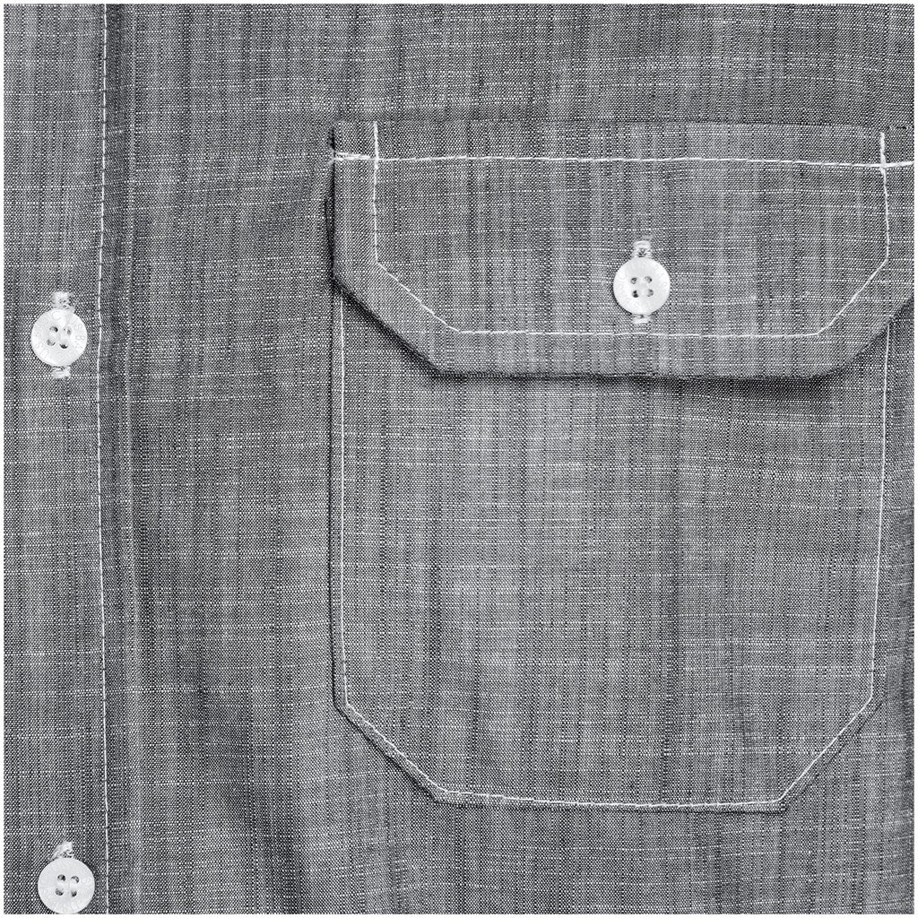 Mens Long Sleeve Windsor Shirt - Grey - Brand your company Logo! Get a quote - Promo Lingo