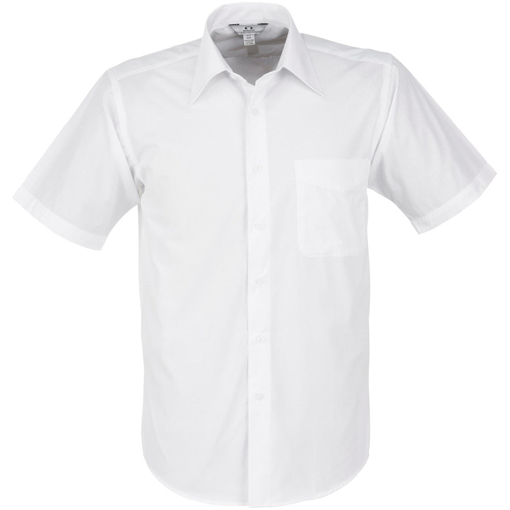 Mens Short Sleeve Metro Shirt - White - Brand your company Logo! Get a quote - Promo Lingo