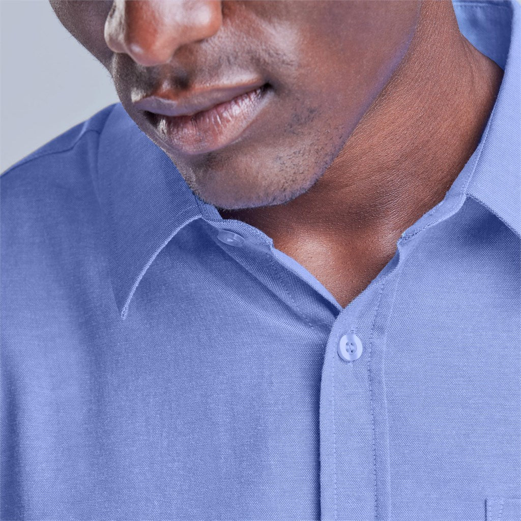 Mens Short Sleeve Oxford Shirt - Brand your company Logo! Get a quote - Promo Lingo