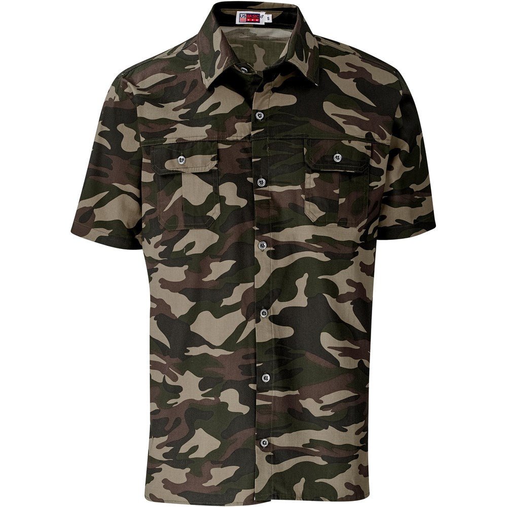 Mens Short Sleeve Wildstone Shirt - Camouflage - Brand your company Logo! Get a quote - Promo Lingo