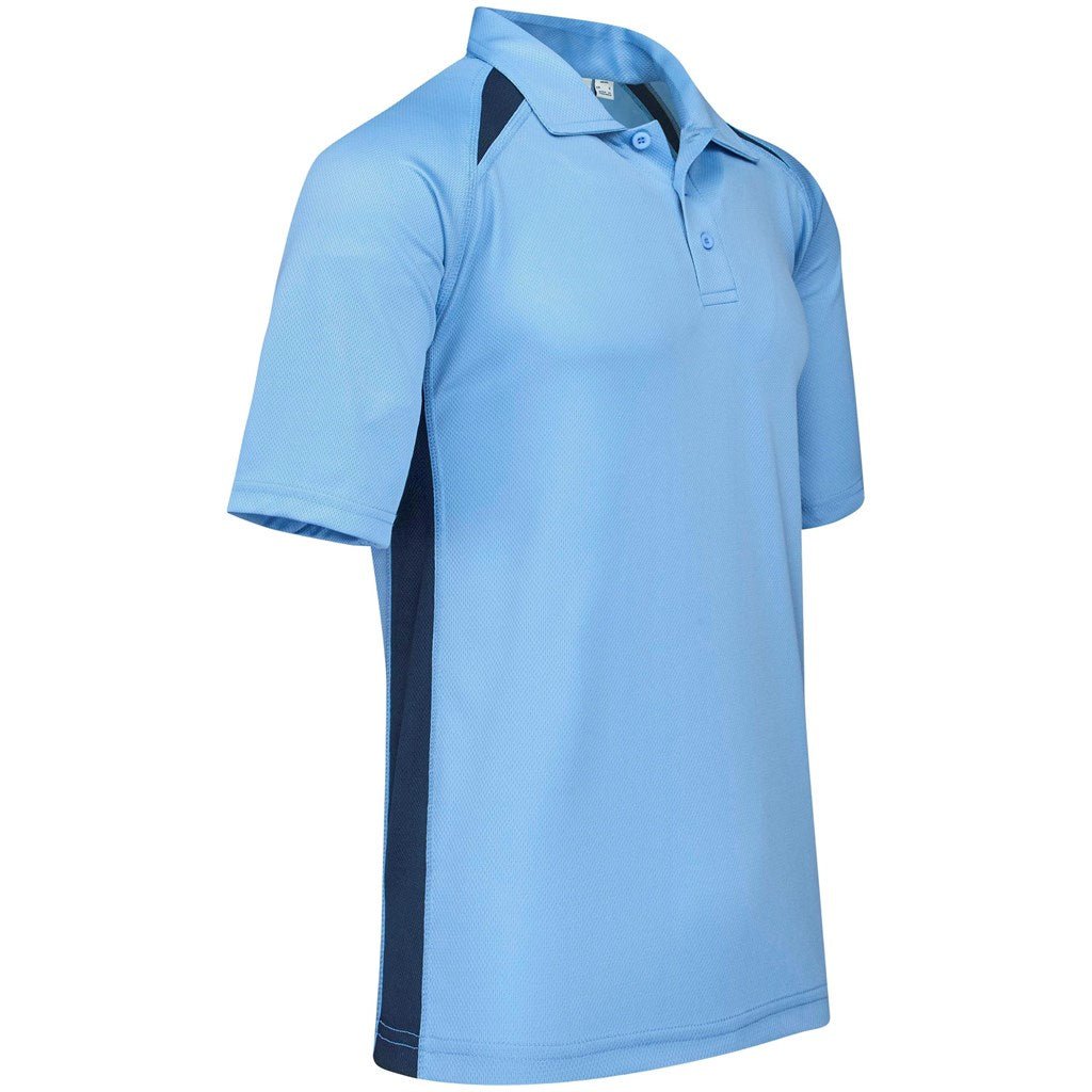 Mens Splice Golf Shirt - Light Blue - Brand your company Logo! Get a quote - Promo Lingo