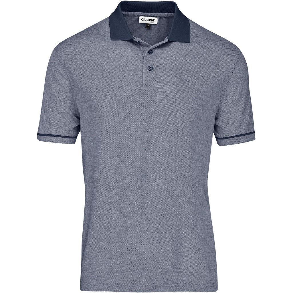Mens Verge Golf Shirt - Blue - Brand your company Logo! Get a quote - Promo Lingo