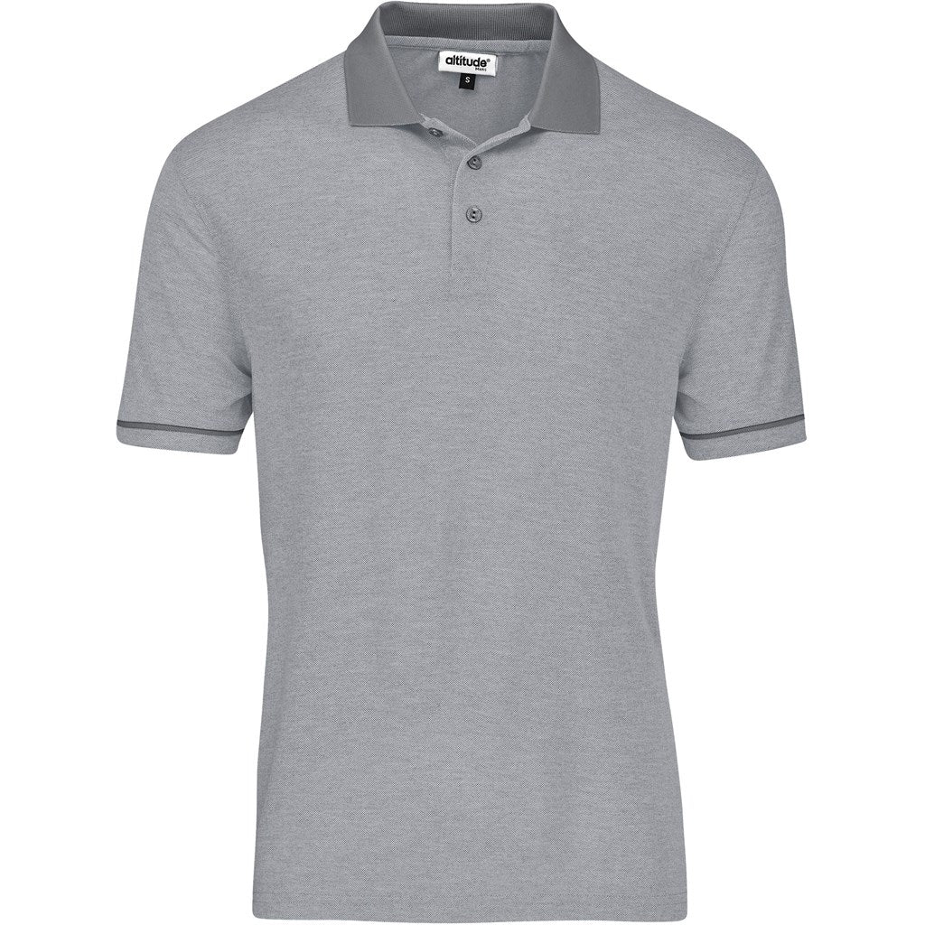 Mens Verge Golf Shirt - Light Grey - Brand your company Logo! Get a quote - Promo Lingo