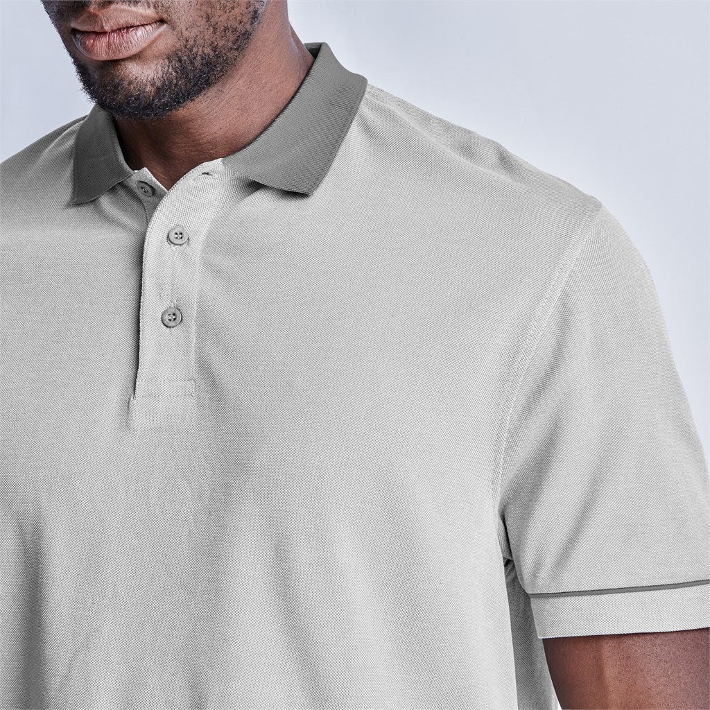 Mens Verge Golf Shirt - Light Grey - Brand your company Logo! Get a quote - Promo Lingo