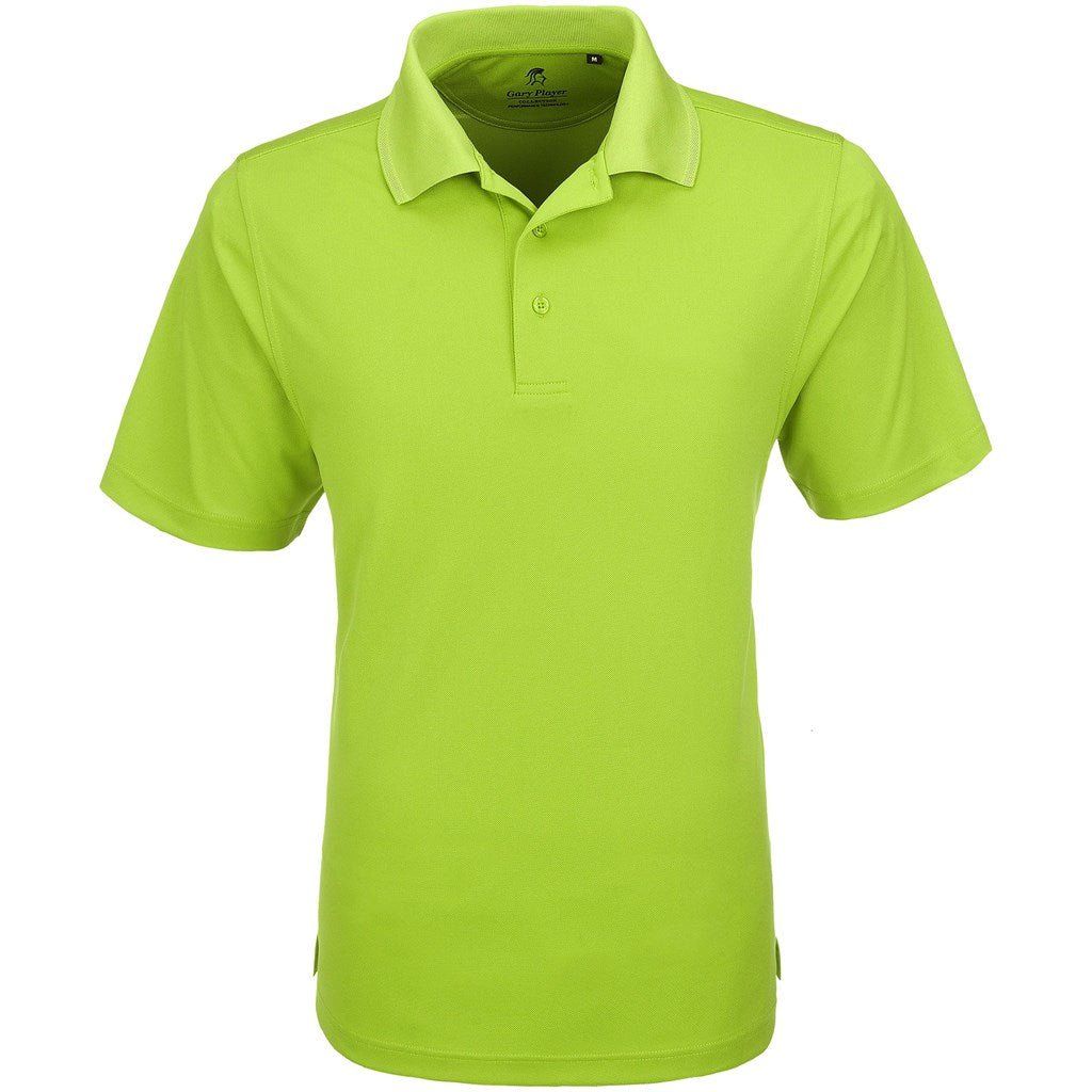 Mens Wynn Golf Shirt - Lime - Brand your company Logo! Get a quote - Promo Lingo
