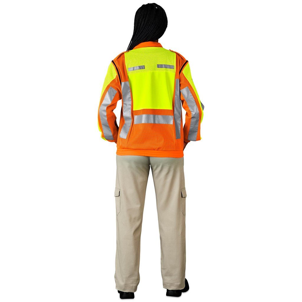 Metro Two - Tone Hi - Viz Reflective Zip - Off Jacket - Brand your company Logo! Get a quote - Promo Lingo