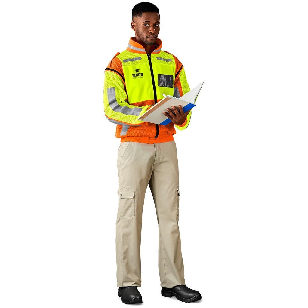Metro Two - Tone Hi - Viz Reflective Zip - Off Jacket - Brand your company Logo! Get a quote - Promo Lingo