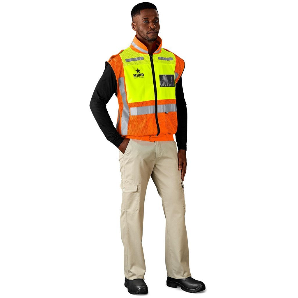Metro Two - Tone Hi - Viz Reflective Zip - Off Jacket - Brand your company Logo! Get a quote - Promo Lingo
