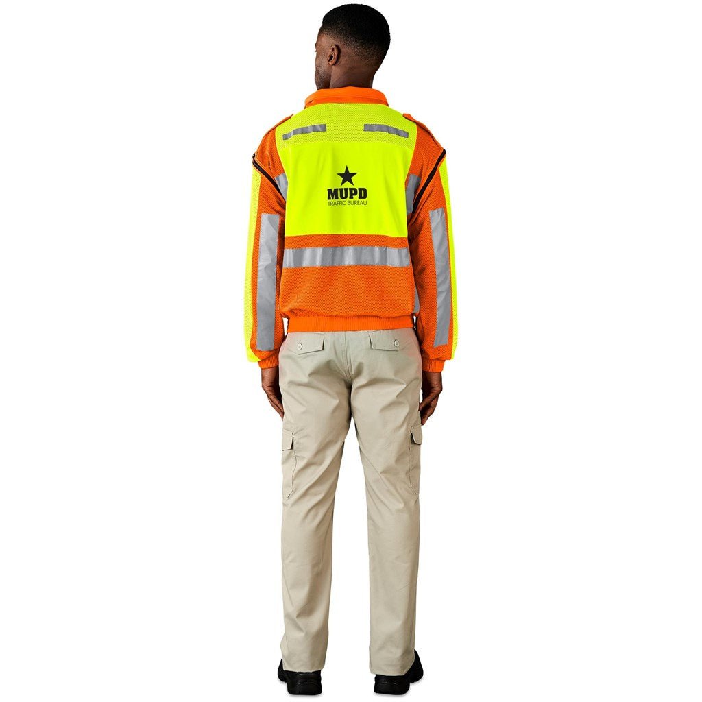 Metro Two - Tone Hi - Viz Reflective Zip - Off Jacket - Brand your company Logo! Get a quote - Promo Lingo
