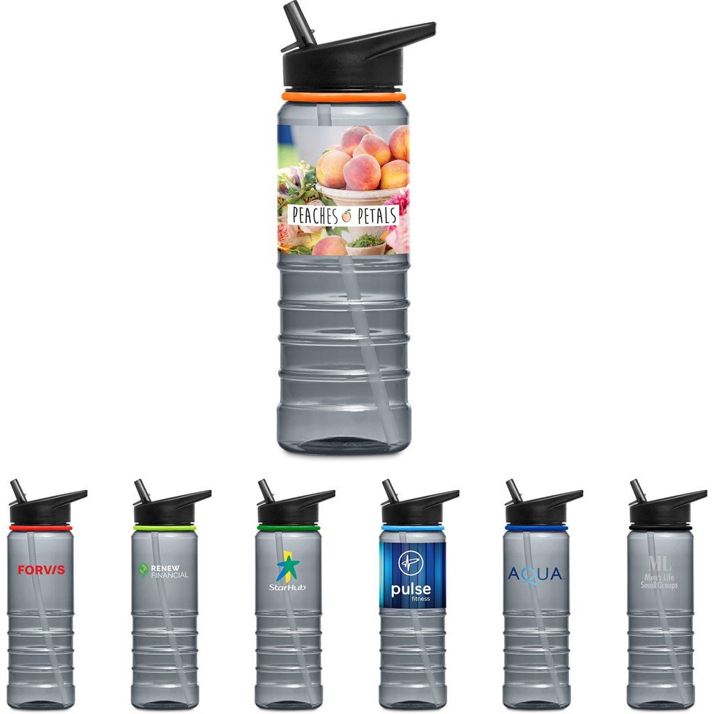 Nautica Plastic Water Bottle - 750ml with Flip Top Lid - Brand your company Logo! Get a quote - Promo Lingo