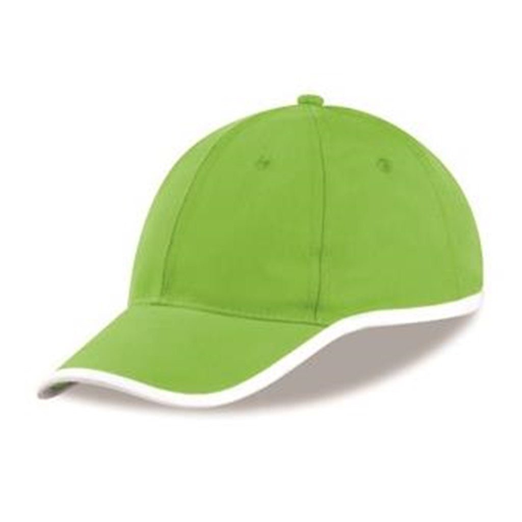 New Jersey Cap - 6 Panel - Lime - Brand your company Logo! Get a quote - Promo Lingo