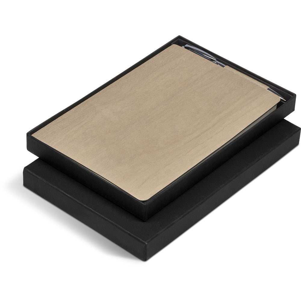 Oakridge Soft Cover Notebook & Pen Set - Brand your company Logo! Get a quote - Promo Lingo