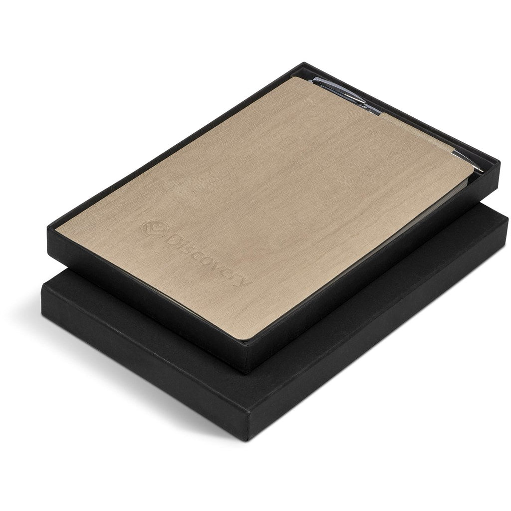 Oakridge Soft Cover Notebook & Pen Set - Brand your company Logo! Get a quote - Promo Lingo