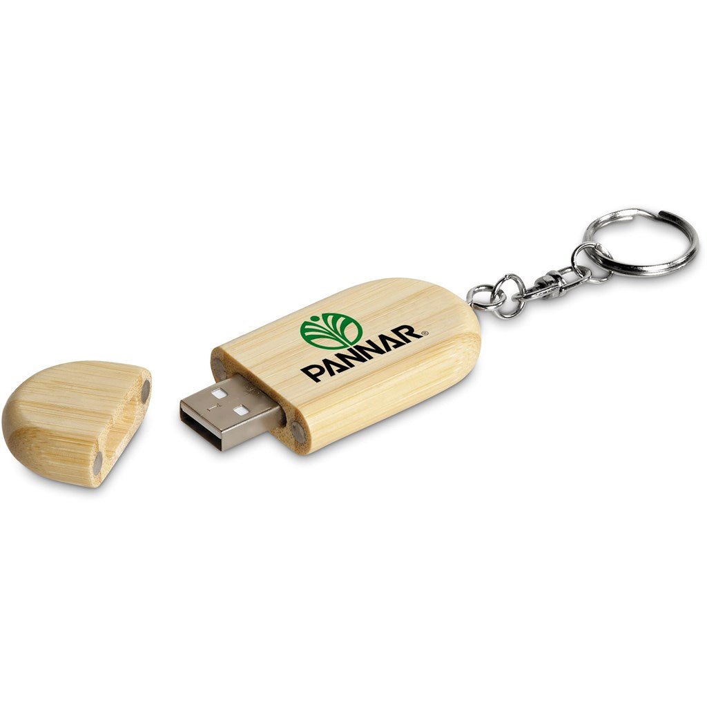 Okiyo Benkyou Bamboo Flash Drive Keyholder - 8GB - Brand your company Logo! Get a quote - Promo Lingo