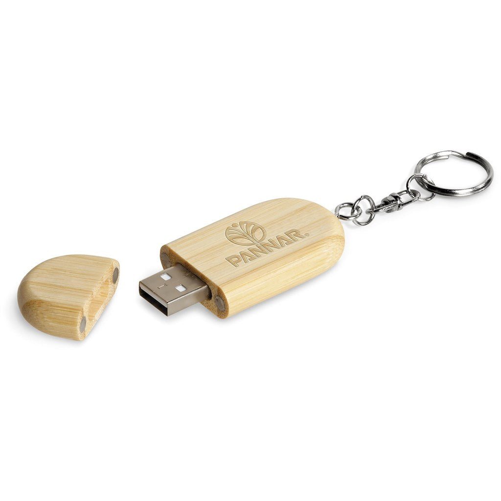 Okiyo Benkyou Bamboo Flash Drive Keyholder - 8GB - Brand your company Logo! Get a quote - Promo Lingo