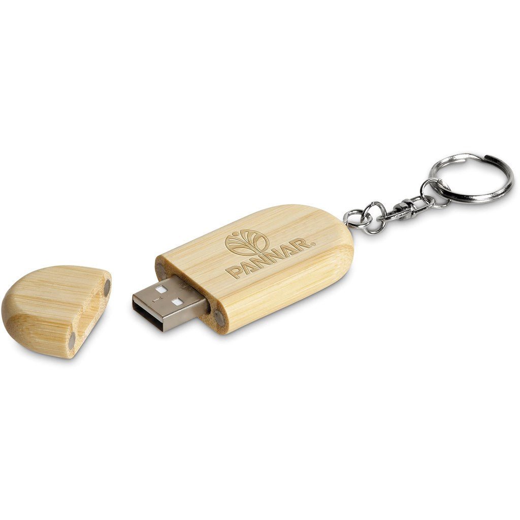 Okiyo Benkyou Bamboo Flash Drive Keyholder - 8GB - Brand your company Logo! Get a quote - Promo Lingo