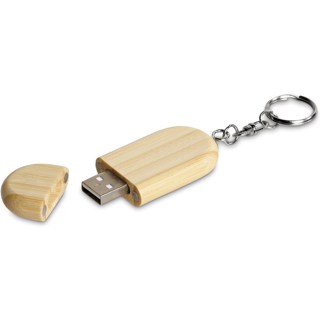 Okiyo Benkyou Bamboo Flash Drive Keyholder - 8GB - Brand your company Logo! Get a quote - Promo Lingo