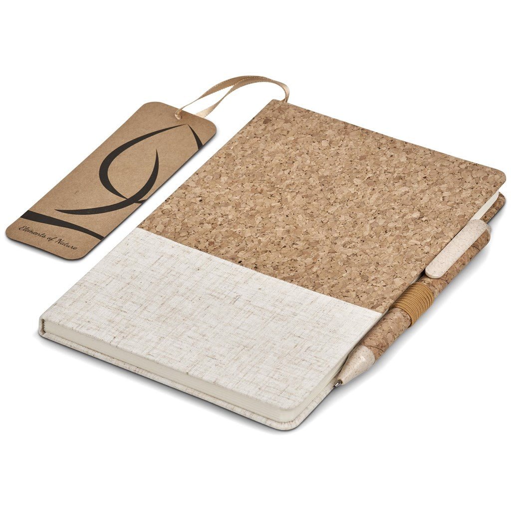 Okiyo Cardon Cork Notebook & Pen Set - Brand your company Logo! Get a quote - Promo Lingo