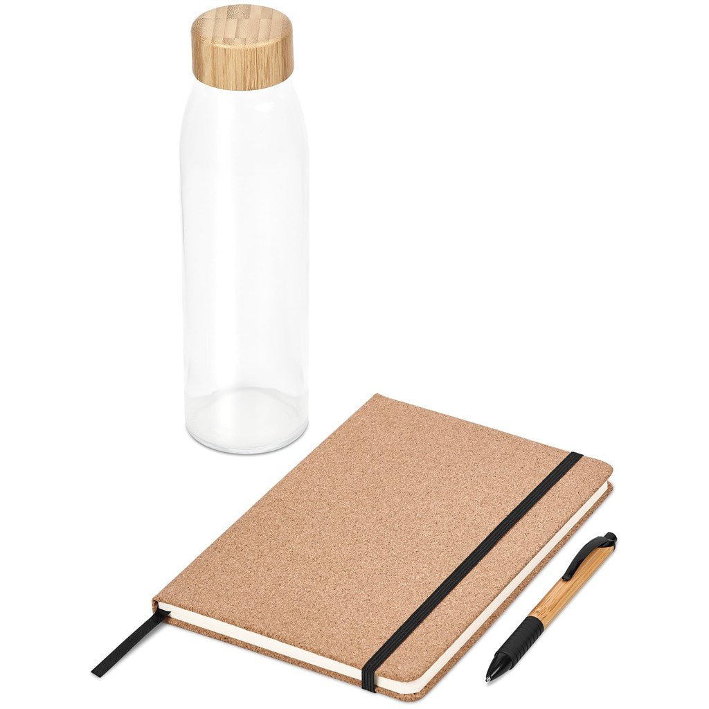Okiyo Chiba Kraft Gift Set - Eco - Friendly Elegance Unboxed - Brand your company Logo! Get a quote - Promo Lingo