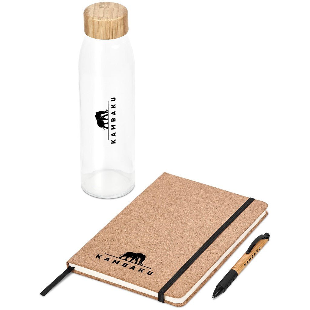 Okiyo Chiba Kraft Gift Set - Eco - Friendly Elegance Unboxed - Brand your company Logo! Get a quote - Promo Lingo