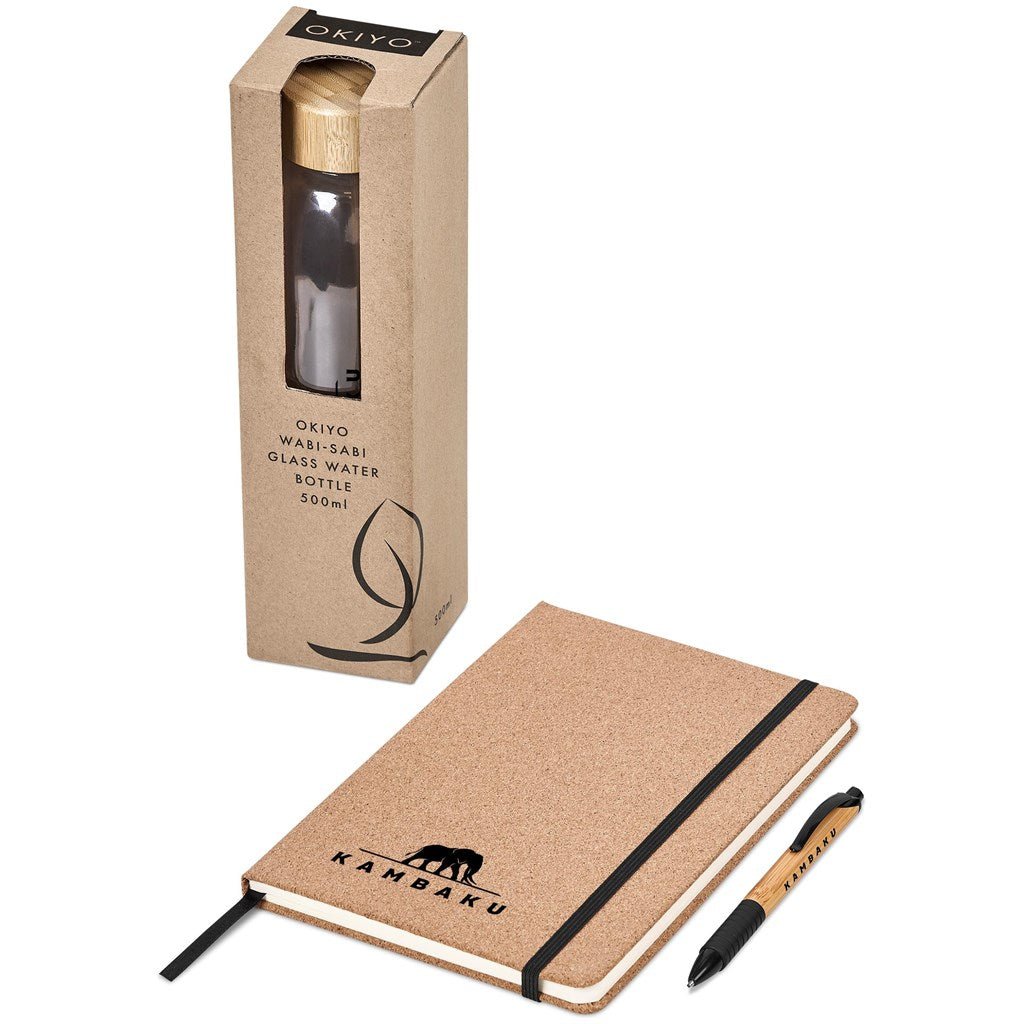 Okiyo Chiba Kraft Gift Set - Eco - Friendly Elegance Unboxed - Brand your company Logo! Get a quote - Promo Lingo