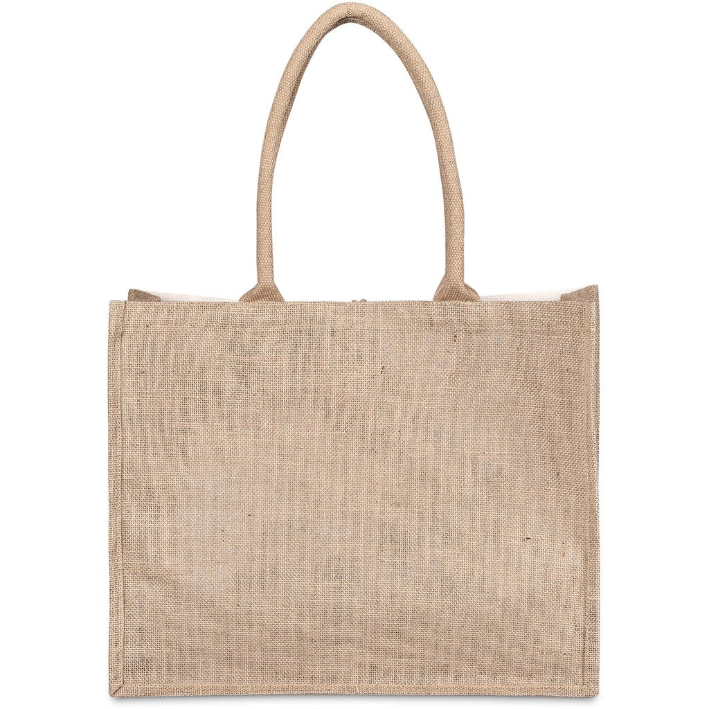 Okiyo Fukei Jute & Cotton Tote with Comfortable Handles - Brand your company Logo! Get a quote - Promo Lingo
