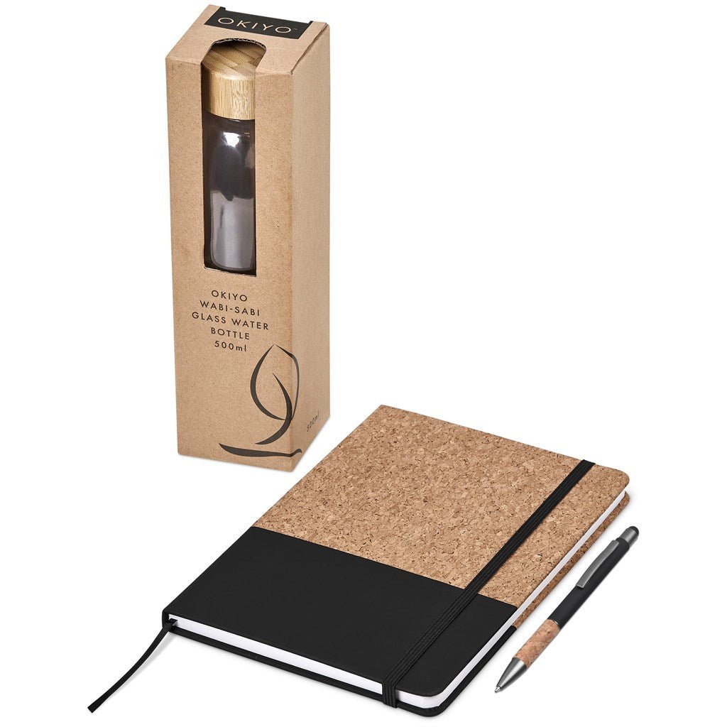 Okiyo Goda Kraft Gift Set - Eco - Friendly Corporate Essentials - Brand your company Logo! Get a quote - Promo Lingo