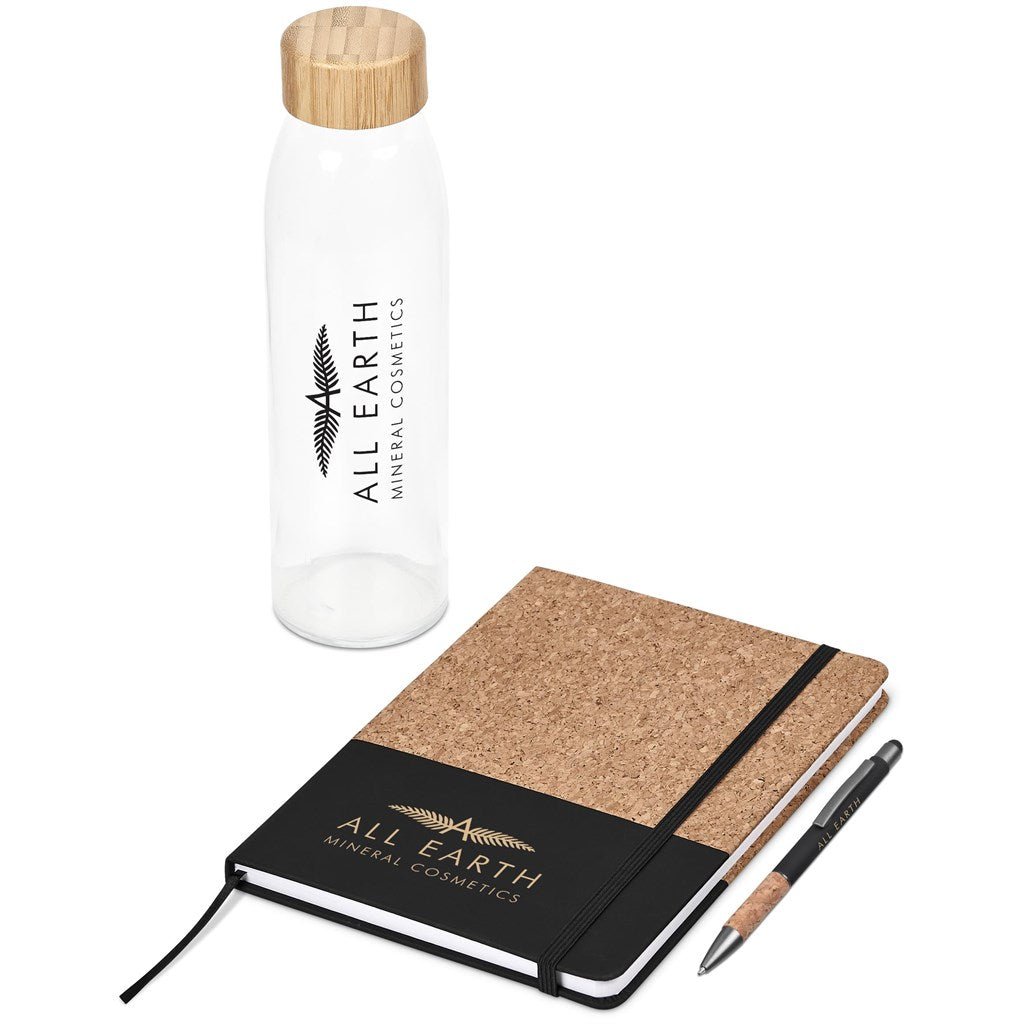 Okiyo Goda Kraft Gift Set - Eco - Friendly Corporate Essentials - Brand your company Logo! Get a quote - Promo Lingo