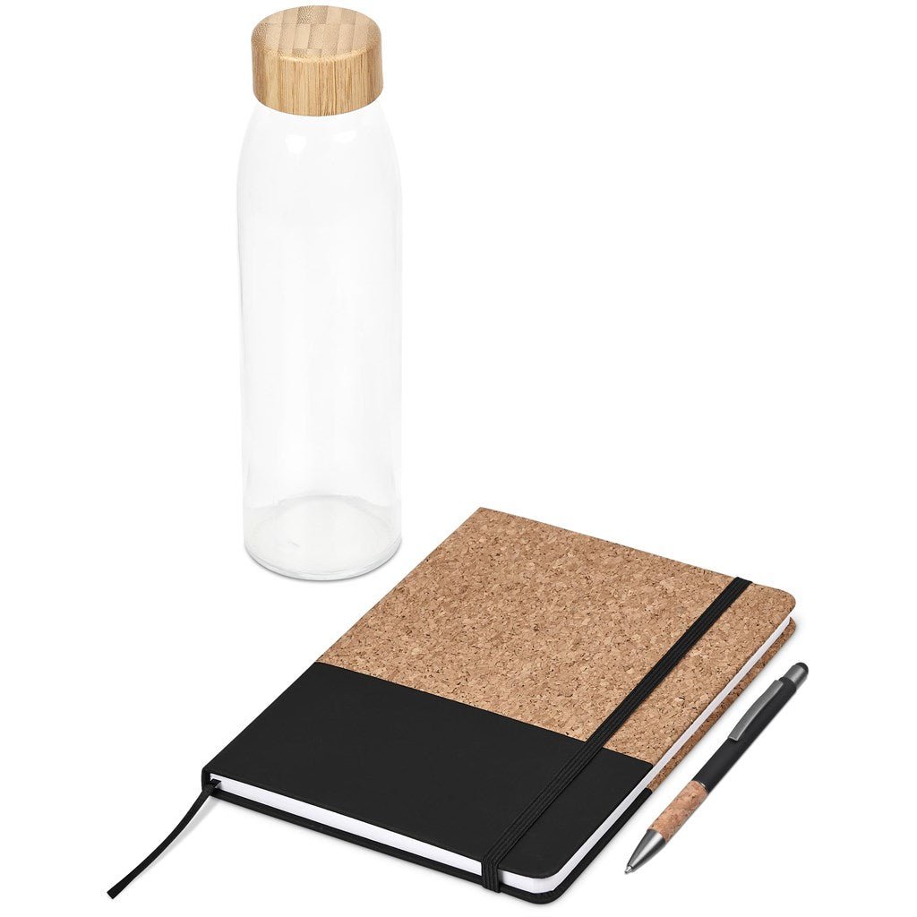 Okiyo Goda Kraft Gift Set - Eco - Friendly Corporate Essentials - Brand your company Logo! Get a quote - Promo Lingo