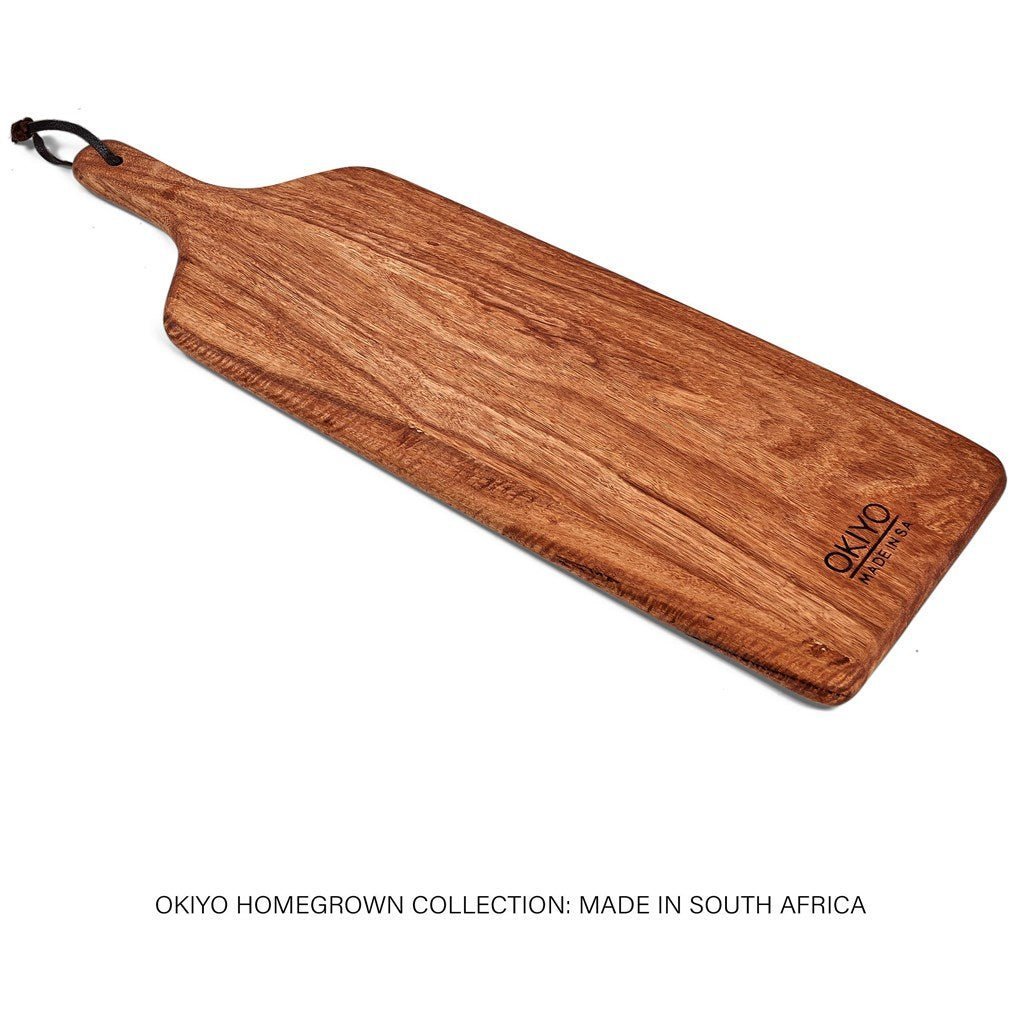 Okiyo Homegrown Large Hardwood Paddle Board - Unique Craftsmanship - Brand your company Logo! Get a quote - Promo Lingo