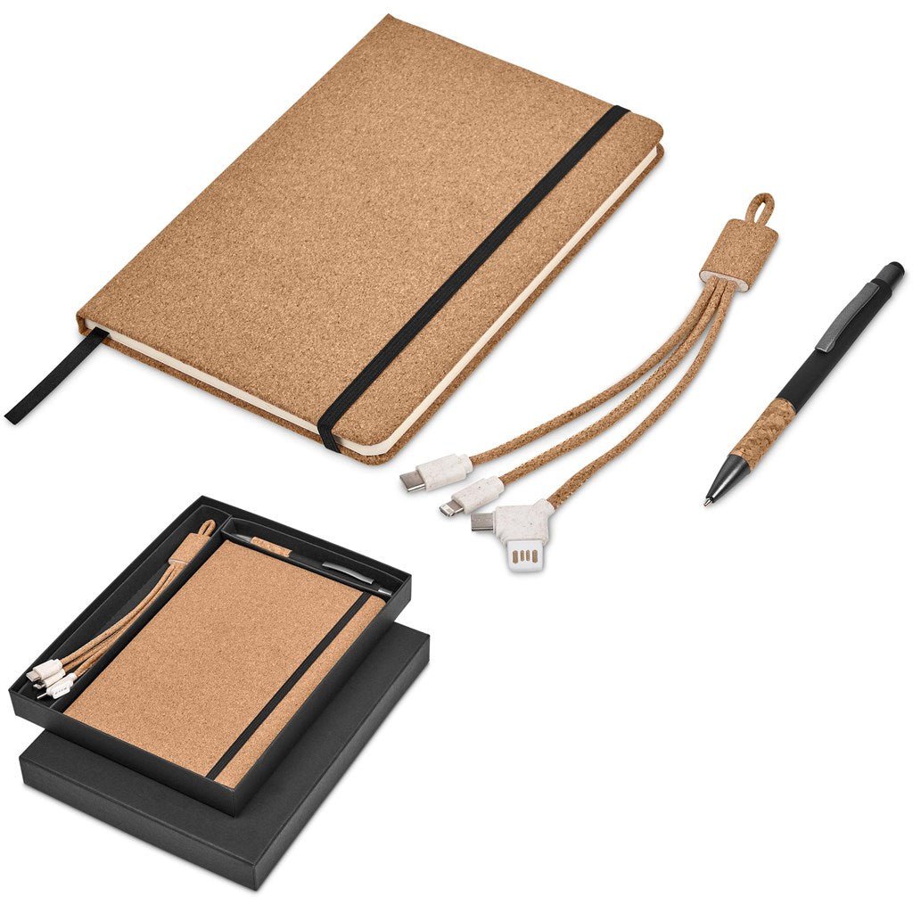 Okiyo Ikeda Gift Set: Stylish Notebook and Accessories - Brand your company Logo! Get a quote - Promo Lingo