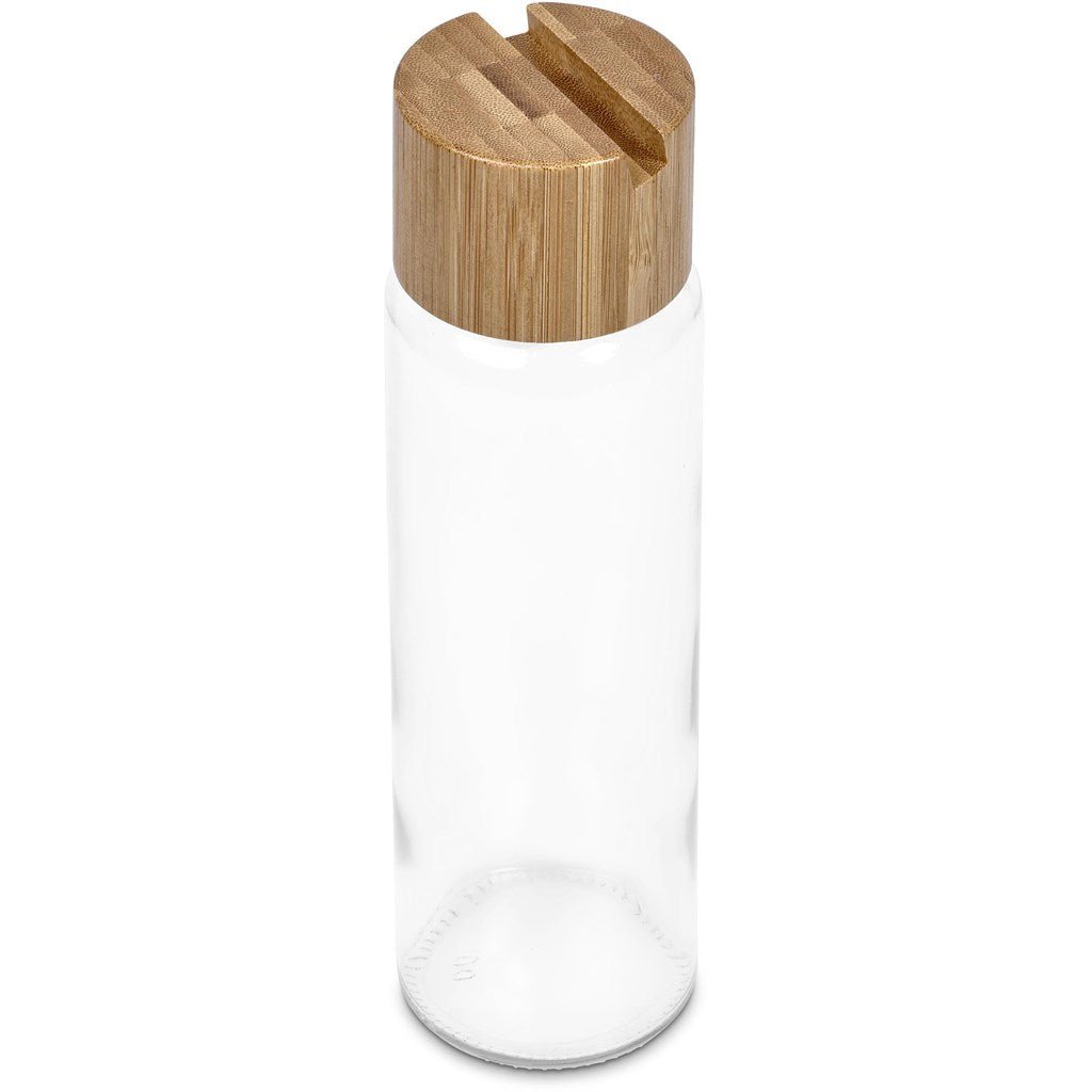 Okiyo Kenko Phone Stand Glass Water Bottle 700ml Design - Brand your company Logo! Get a quote - Promo Lingo