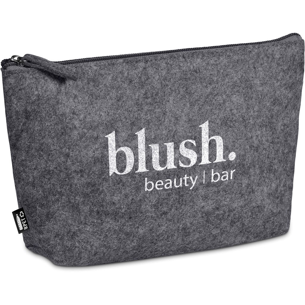 Okiyo Kesho Recycled PET Felt Mini Cosmetic Bag Eco - Friendly - Brand your company Logo! Get a quote - Promo Lingo