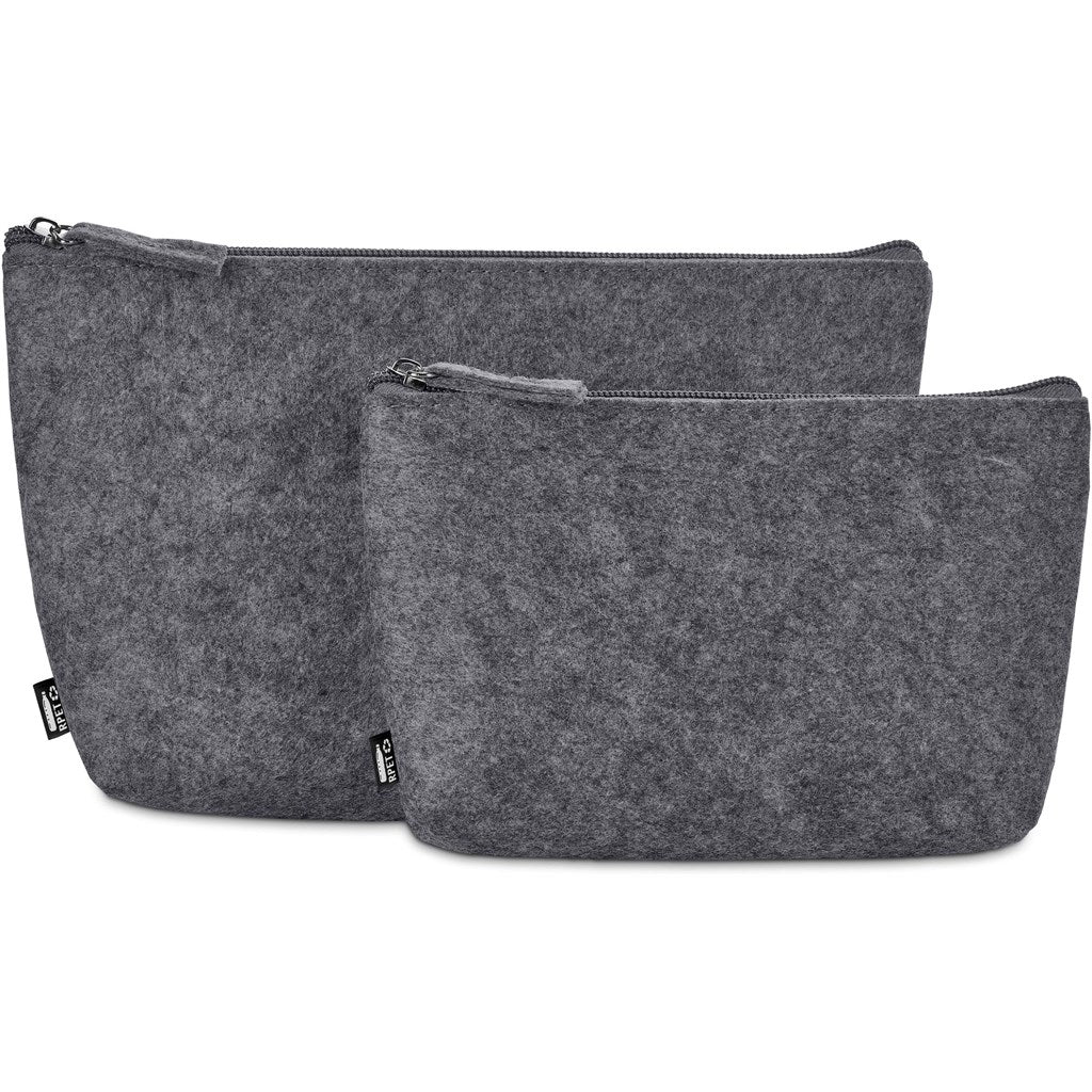 Okiyo Kesho Recycled PET Felt Mini Cosmetic Bag Eco - Friendly - Brand your company Logo! Get a quote - Promo Lingo