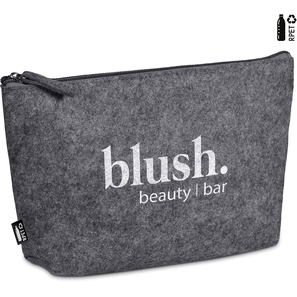 Okiyo Kesho Recycled PET Felt Mini Cosmetic Bag Eco - Friendly - Brand your company Logo! Get a quote - Promo Lingo