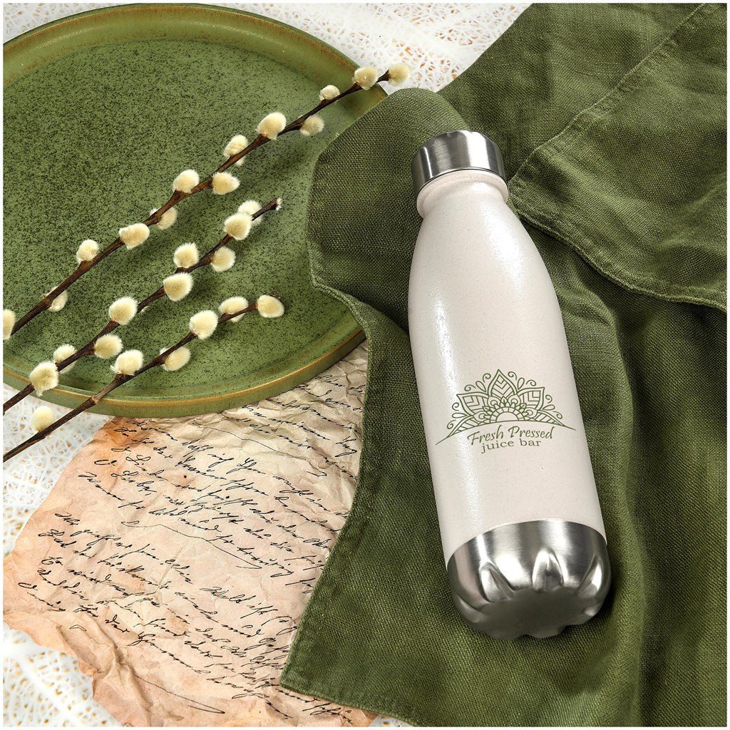 Okiyo Kimi Wheat Straw Water Bottle - Eco - Friendly 680ml - Brand your company Logo! Get a quote - Promo Lingo