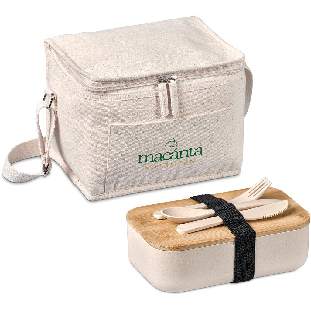 Okiyo Kura Cotton & Wheat Straw Lunch Set for Eco - Friendly Meals - Brand your company Logo! Get a quote - Promo Lingo