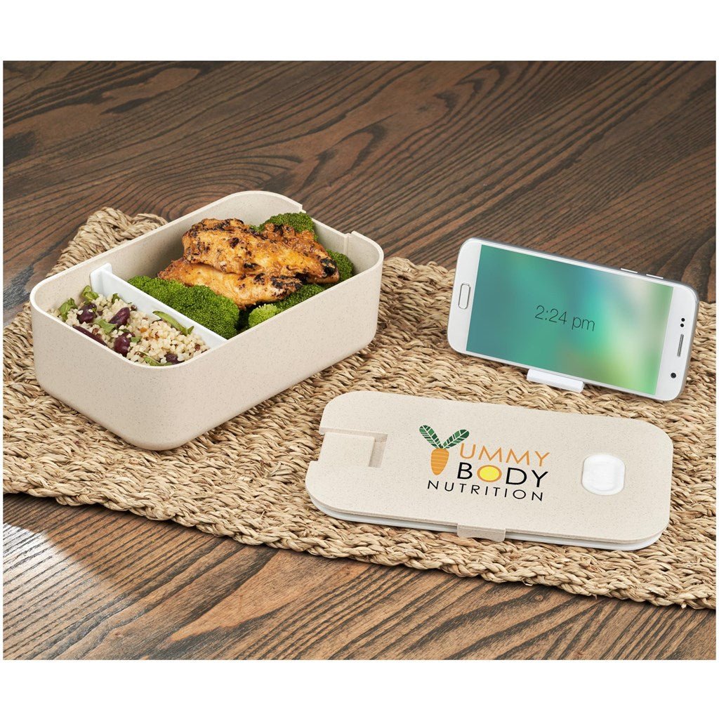 Okiyo Machi Wheat Straw Lunch Box - Eco - Friendly Choice - Brand your company Logo! Get a quote - Promo Lingo