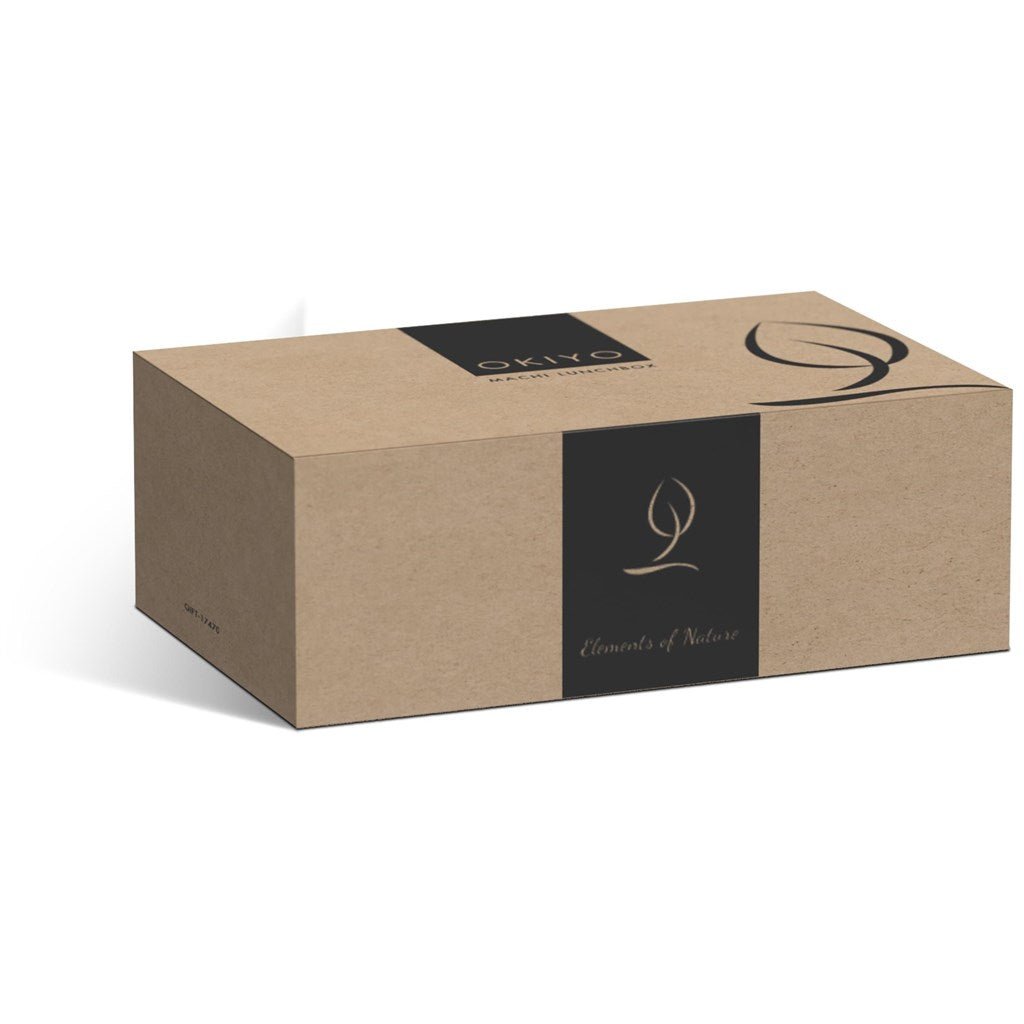 Okiyo Machi Wheat Straw Lunch Box - Eco - Friendly Choice - Brand your company Logo! Get a quote - Promo Lingo